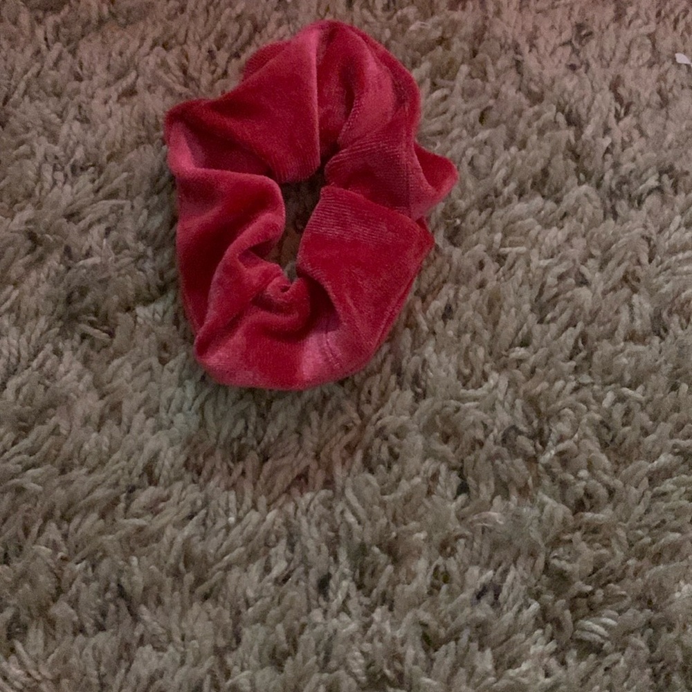 Pink Hair Accessory Scrunchie with Soft Fabric